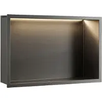 REA - Inbouw Badkamerplank Led 30x45 Titan - 10 x 48 x 33 cm