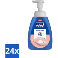 Blue Wonder 24 x - Handzeep - Hygiënisch & Verzorgend - 225 ml - Hygiëne - Handzeep - Antibacteriële Handzeep - Schuimende Mousse - Handhygiëne