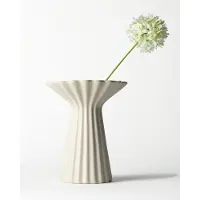 HEMA Vaas ⌀24.5x30cm Zwier keramiek spikkel wit (wit)