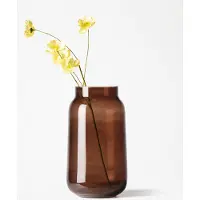 HEMA Vaas ⌀15x30cm Bink Glas Bruin