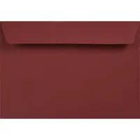 Netuno Gladde bordeaux enveloppen A6 - 114 x 162 mm - 25 stuks - HK zelfklevend met plakstrip - 120 gram - Kreative -