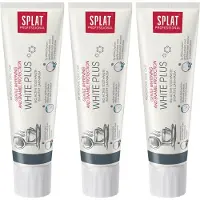 Splat White Plus - Tandpasta voor gevoelige tanden - Witterend, zonder SLES, 3-pack