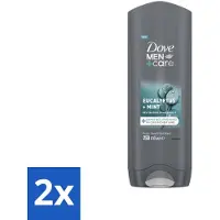 Dove Men+Care Douchegel - Eucalyptus & Mint - 250 ml - Voordeelverpakking - 2 stuks