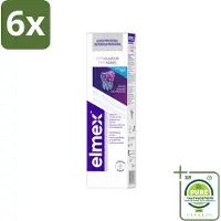 Elmex Tandpasta Glazuur Professional Opti-Glazuur 75 ml - Voordeelverpakking - 6 stuks - Tandpasta - Glazuurbescherming