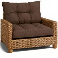 Amazinggirl Kussen Lounge Tuinmeubelen - Set: zitkussen 70x70 cm en rugkussen 40x70 cm Rug Rattan Ideaal voor balkon terras loungeset buiten comfort vulling dik duurzaam Bruin