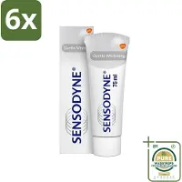 Sensodyne - Tandpasta - Gentle Whitening - Voor Gevoelige Tanden - 75 ml - Voordeelverpakking - 6 stuks - Witte tanden - Tandglazuur