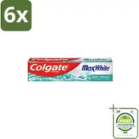 Colgate - Max White - Whitening Crystals - Tandpasta - 100ml - Voordeelverpakking - 6 stuks - Tandpasta - Witte tanden