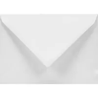 Netuno Ecologische witte enveloppen A6 - 114 x 162 mm - 25 stuks - NK natgelijmde - 120 gram - Materica -