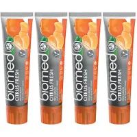 Biomed Citrus Fresh - Tandpasta zonder fluoride - Verfrissende citrus smaak, 4-pack