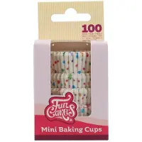 Funcakes Mini Baking Cups Confetti pk/100