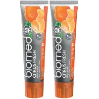 Biomed Citrus Fresh - Tandpasta zonder fluoride - Verfrissende citrus geur, 2-pack
