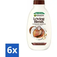 Garnier Loving Blends Kokosmelk en Macadamia Shampoo 300 ml - Voordeelverpakking - 6 stuks