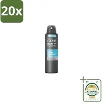 Dove 20 x Men+Care – Deodorant Spray – Clean Comfort – 200 ml - Grootverpakking - Anti-transpirant Spray - Okselgeur - Frisse Geur - Schone Geur - Okselverzorging