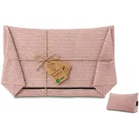 Amazinggirl Hoes voor wigkussen/rugkussen van Corduroy, 70 cm breed – overtrek voor leeskussen voor bed, bank en sofa; groot bankkussen en wandkussen; leeskussen/steunkussen voor rugleuning Oeko-Tex Roze