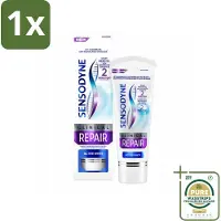 Sensodyne 1 x - Tandpasta - Clinical Repair - Active White - Tandglazuur Herstellen - 75 ml- Gevoelige Tanden - Tandpasta - Whitening - Tandglazuur Herstellen - Novamin