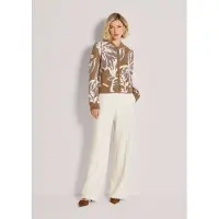 MADELEINE Trui Gebreide blouson met bloemenjacquard