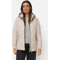 Camel active Waterafstotende oversized jas met 2-wegs ritssluiting - Maat womenswear-38 - Grijs