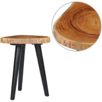 vidaXL Salontafel 40x45 cm massief teakhout