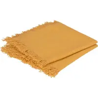 Konges Sløjd Atmosphera Maha servetten set van 2 - Katoen - Okergeel - 40 x 40 cm