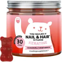 Bears with Benefits Keratine Gummies - Voor Nagels en Haar - You Nailed It Vitamine - 30 stuks (1 maand) - Suikervrij, Vegetarisch