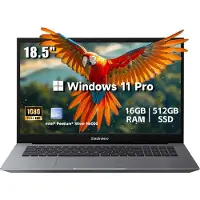 Blackview AceBook 10 Laptop - Intel Pentium Silver N6000 - Intel Graphics - 18,5" Full HD - 16 GB DDR4 - 512 GB SSD - Windows 11 Pro - Grijs