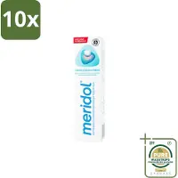 Meridol 10 x Tandpasta Tandvleesbescherming 75 ml - Grootverpakking - Tandpasta - Tandvleesbescherming - Geïrriteerd Tandvlees - Antibacterieel - Plaque