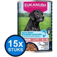 Eukanuba 15x - Life Care Dog Wet Senior Trout & sweet Potato - Hondenvoer Natvoer - 400 g