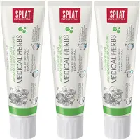 Splat Medical Herbs - Tandpasta - Kruiden, Bescherming van het Tandvlees, Zonder SLES, 3-pack