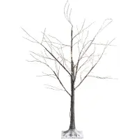 Ksd Micro LED berk buiten 150 cm 400L bruin/warm wit Kerst