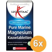 Lucovitaal 6x Pure Marine Magnesium (30 kauwtabletten)
