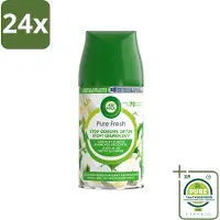 Air Wick Freshmatic - Luchtverfrisser Navulling - Pure Jasmijn & Witte Bloemen - 250ml - Voordeelverpakking - 24 stuks - Luchtverfrisser -
