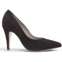 Noë Shoes Nicole Pump Dark Brown Suede