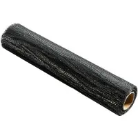 2lif Wave Metallic Tafelband zwart/zilver 26cmx20mtr (rolled)