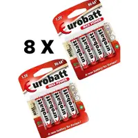 Eurobatt AA R6P-batterijen – Max Power (4 stuks, 2 x blisterverpakking)