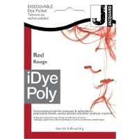 Jacquard iDye Poly Textielverf Rood - Polyester Verf - Synthetische Stofverf - Voor Polyester Nylon Kunststof en 3D Prints - 14 gram