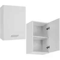 Stamar - Keukenbovenkast 40 cm - wit mat - 31 cm diep - 1 deur en 1 legplank
