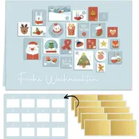 Sonstiges Rubbellos Adventskalender 2026 - DIN A4 kaart om zelf te personaliseren, geschikt voor kinderen, volwassenen, stellen en gezinnen