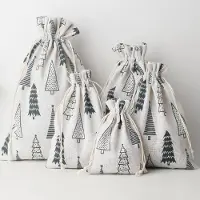 Sonstiges 25 jute zakjes adventskalender, 10x14 cm, naturel kleur, met koord