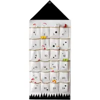 Sonstiges Adventskalender van stof, geschikt om te vullen, afmetingen 122x50 cm, met 24 vakken, herbruikbaar en geschikt om op te hangen