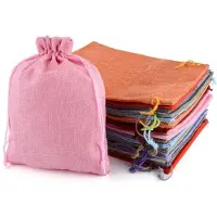 Sonstiges Katoenen zakjes met trekkoord, 20 x 30 cm, 25 stuks, diverse kleuren. Ideaal voor cadeaus, adventskalenders, bruiloften, kleine attenties en kerst