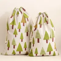 Sonstiges Jute zakjes adventskalender, 8 stuks, 25x35 cm, natuurlijke kleur, met koord