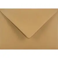 Netuno Gladde bruine enveloppen A6 - 125 x 175 mm - 25 stuks - NK natgelijmde - 115 gram - Sirio Color -