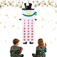 Sonstiges Adventskalender van vilt met 24 vakken om cadeautjes in te hangen, ideaal voor kerstgeschenken