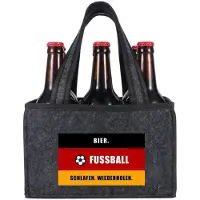 Sonstiges Fleece tas voor drinkflessen, donkergrijs, 24x16x16 cm