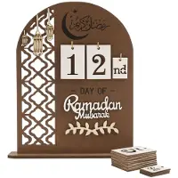 Sonstiges Ramadan Countdown Kalender, hout, 2026, 30 dagen, adventskalender, decoratie