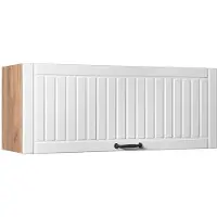 Vicco Hangkast Fame-Line, Wit Landhuis/Goudkleurig Eiken, 100 cm
