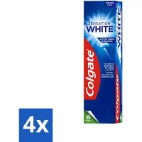 Colgate 4 x Sensation White - Tandpasta - Voor Wittere Tanden - 75ml - Witte Tanden - Tandpasta - Vlekken Verwijderen - Tandenpolijsten - Sensation White