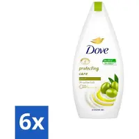 Dove Protecting Care - Douchegel - Olijfolie - Sulfaatvrij - 450 ml - Voordeelverpakking - 6 stuks