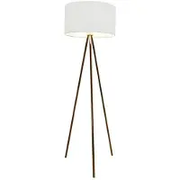 Azzardo staande lamp Finn, koperwit, AZ3009, E27, 1x60W, IP20, 45cm, wit-koper