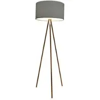 Azzardo staande lamp Finn, kopergrijs, AZ3011, E27, 1x60W, IP20, 45cm, kopergrijs
